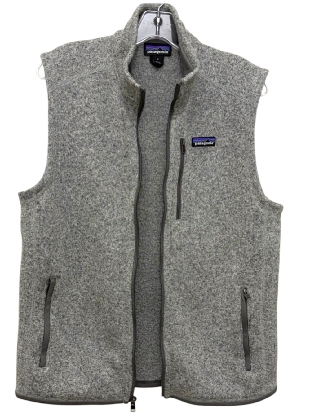 Patagonia Better Sweater Vest Men’s Medium Gray Heather Fleece Full Zip - Picture 2 of 10